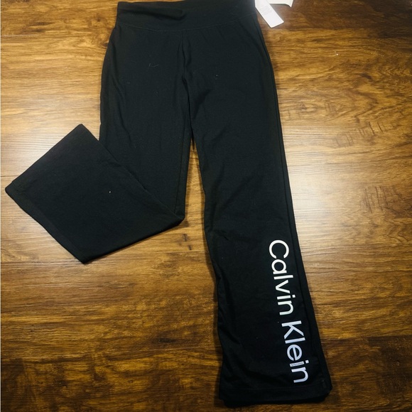 Calvin Klein Black Flared Leggings - Picture 1 of 5